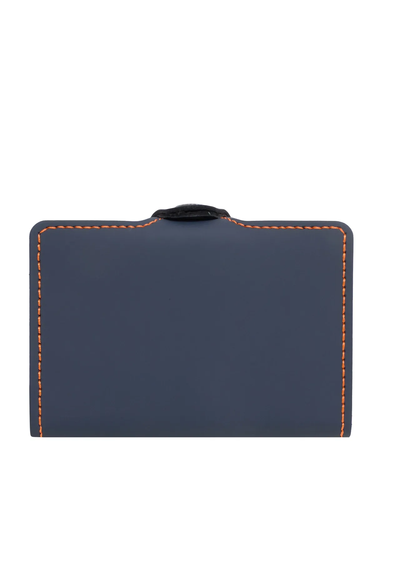 Schlanker Leder-Kartenhalter mit Kontrastnaht