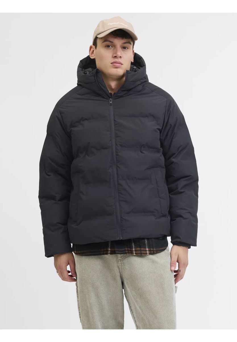 ORIGINALS by JACK & JONES Pufferjacke "Esoho", Stehkragen, Kapuze, für Herren, schwarz, L