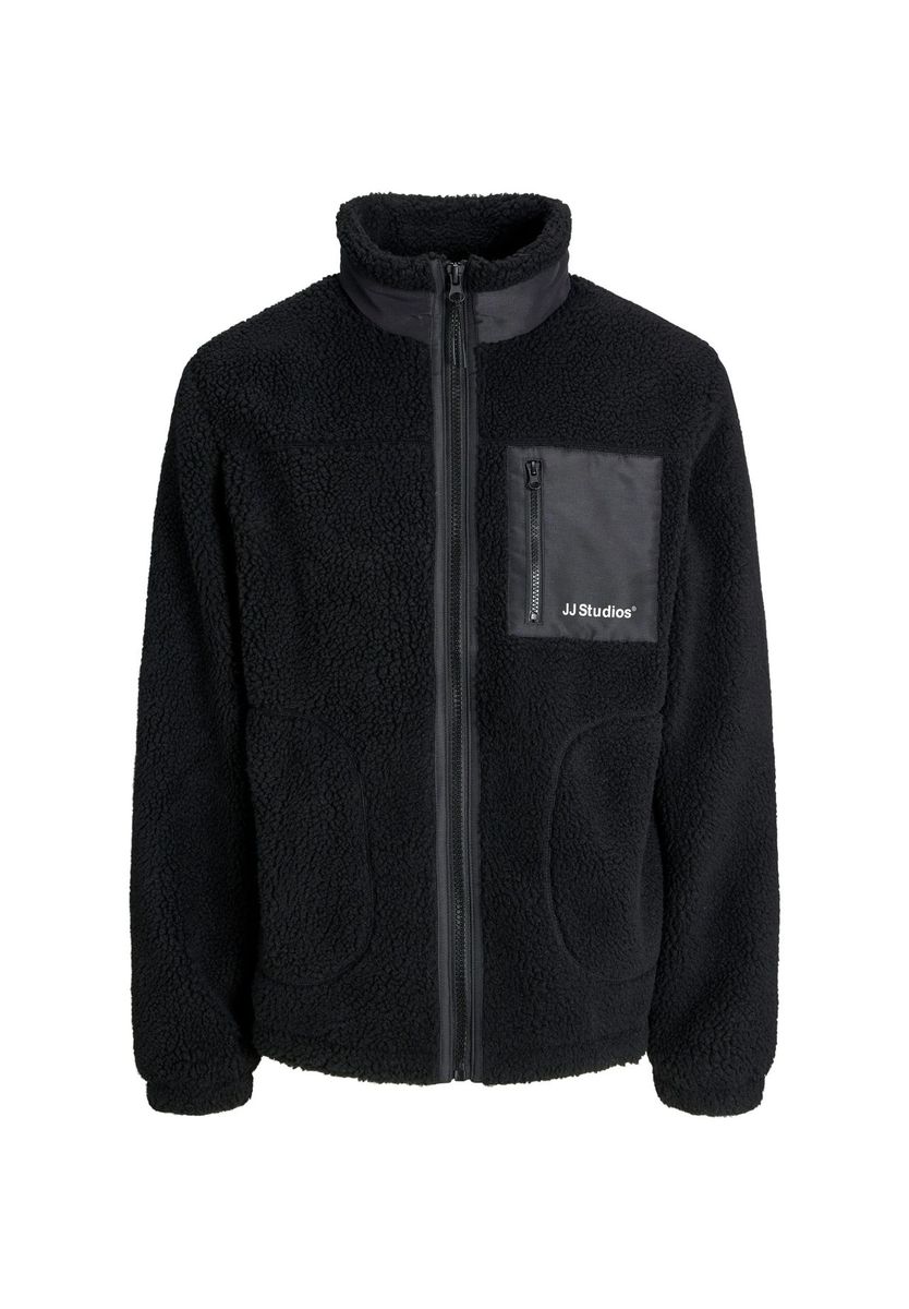 ORIGINALS by JACK & JONES Teddy_jacke, Stehkragen, für Herren, schwarz, L