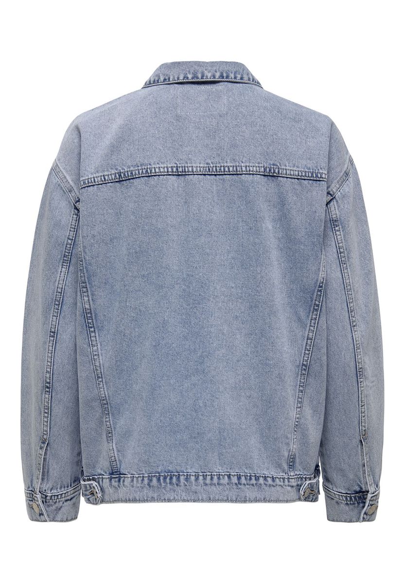 Lässige Jeansjacke mit heller Waschung