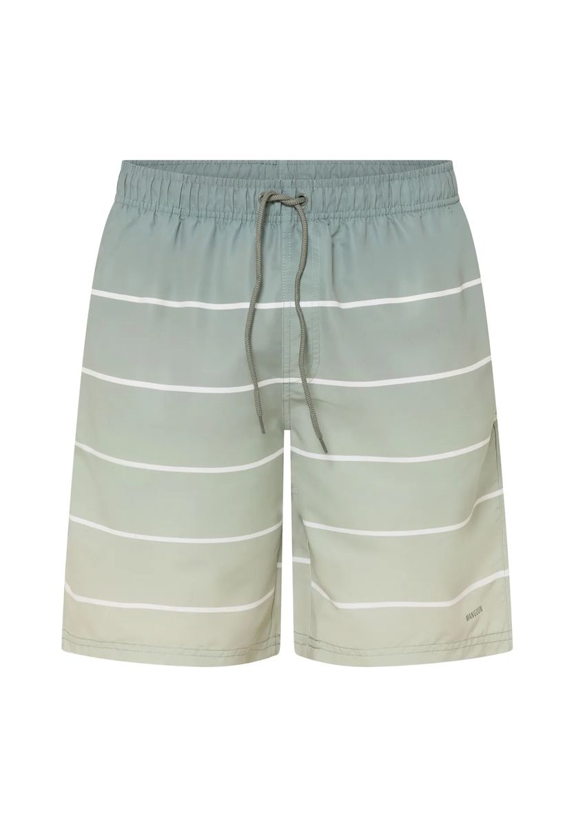 Gestreifte Badeshorts mit Ombré-Effekt