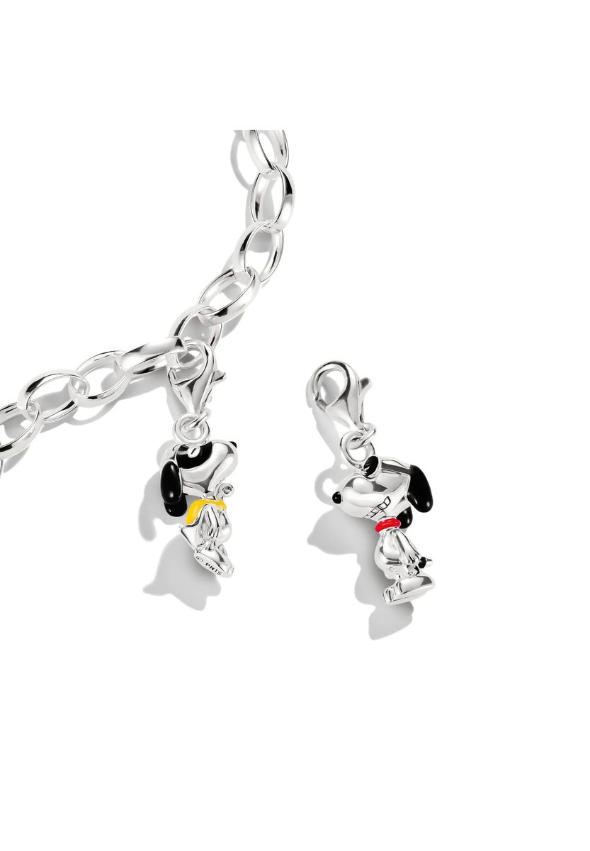 Snoopy Superheld Silber-Charm