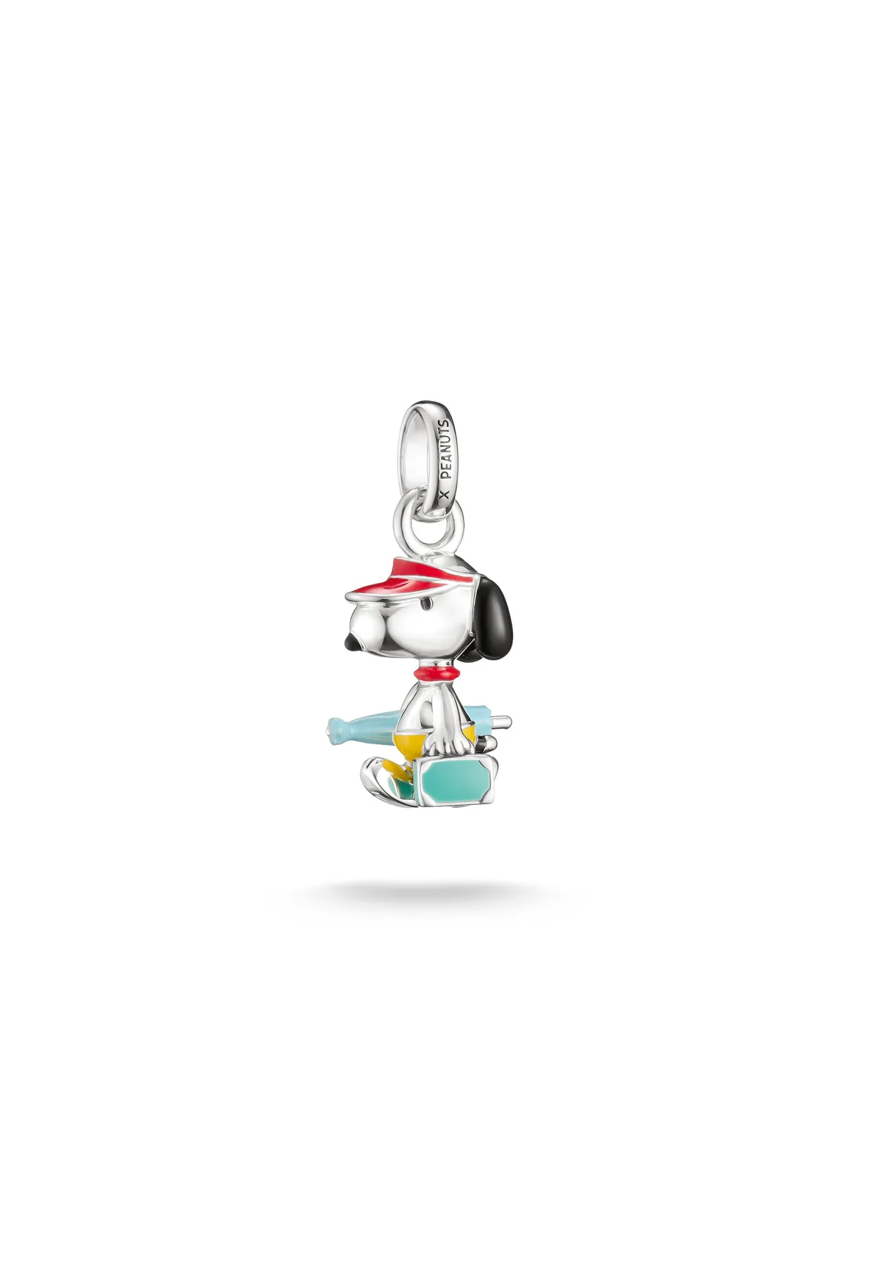 Snoopy Reise-Charm mit Emaille