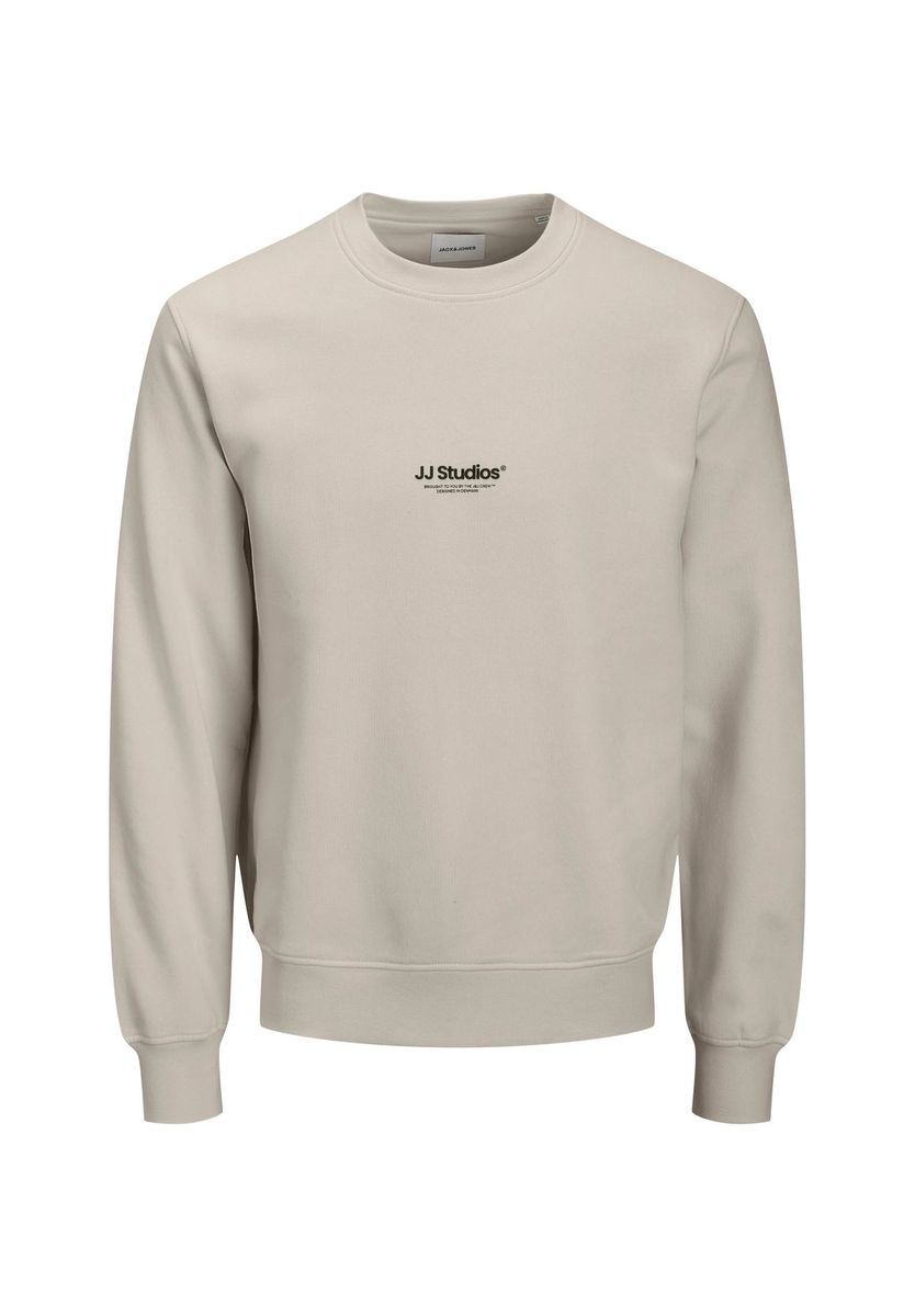 Klassisches Baumwoll-Sweatshirt mit Rundhalsausschnitt