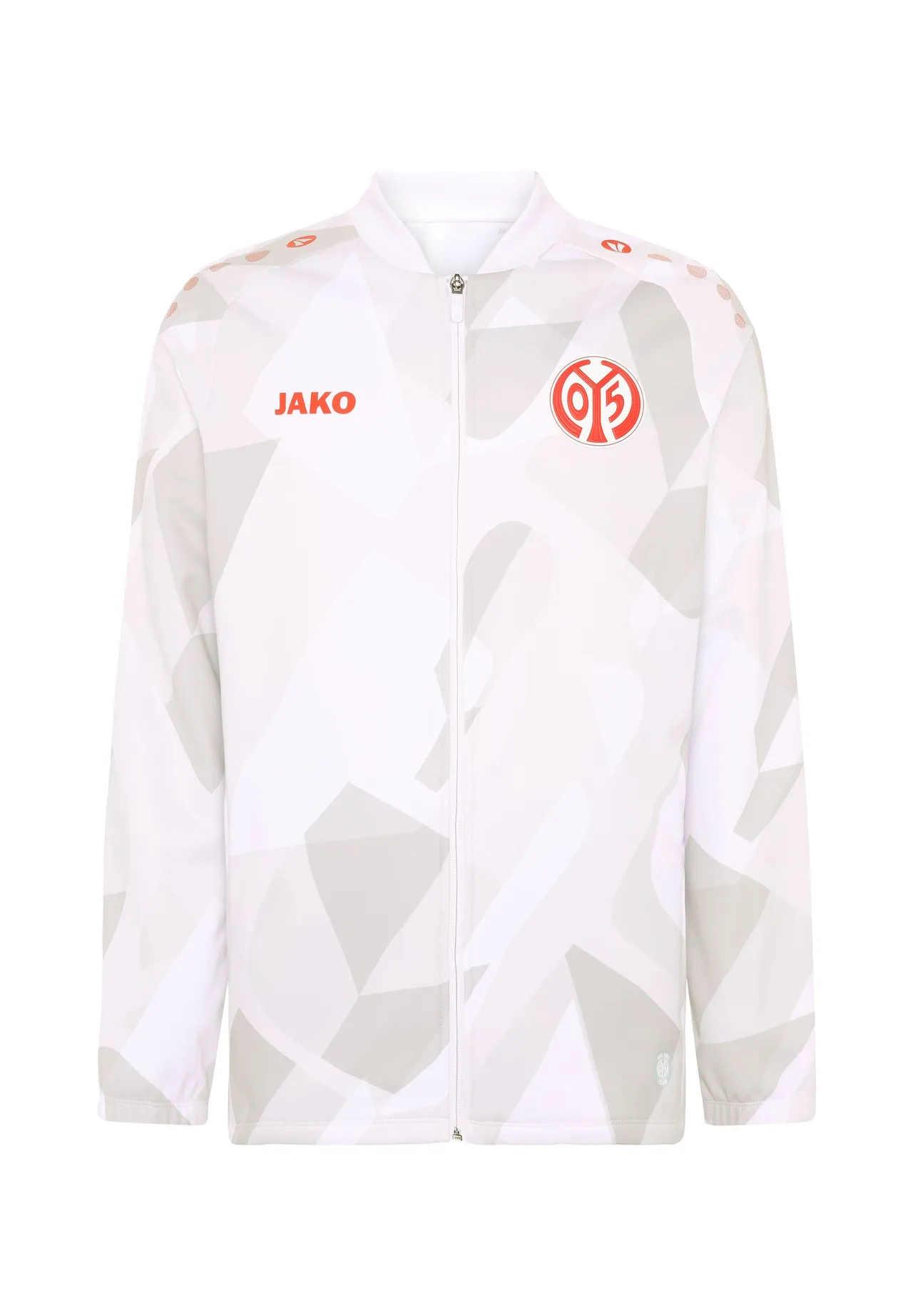 Sportliche Trainingsjacke mit Geometriemuster