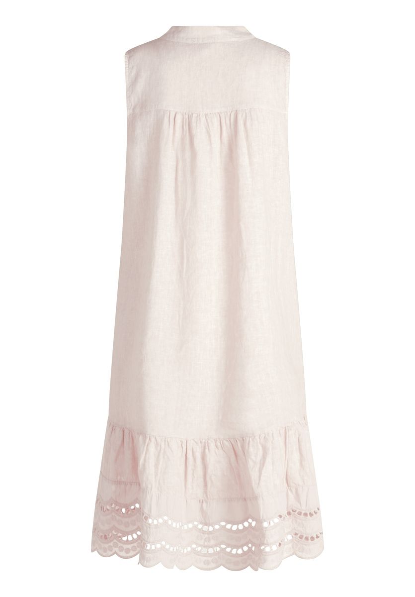 Leinen-Blusenkleid mit Stickerei