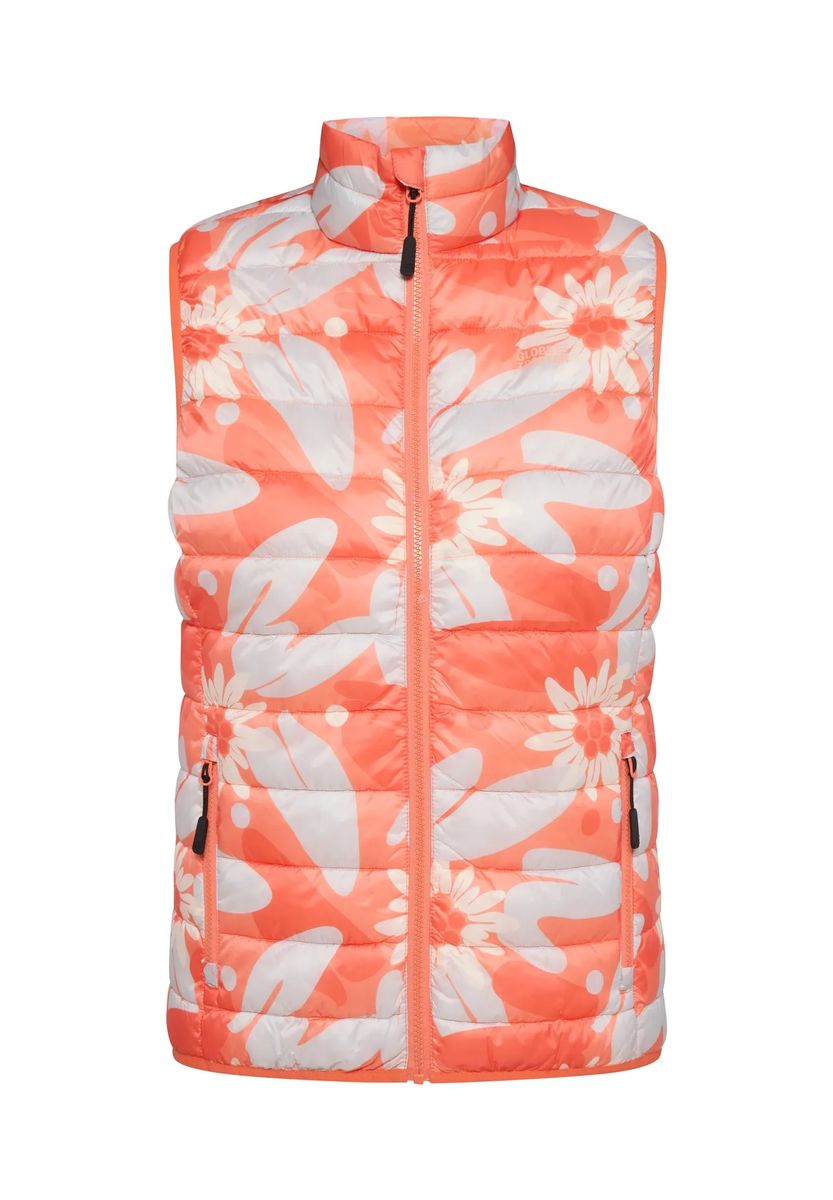 Florale gesteppte Outdoor-Weste