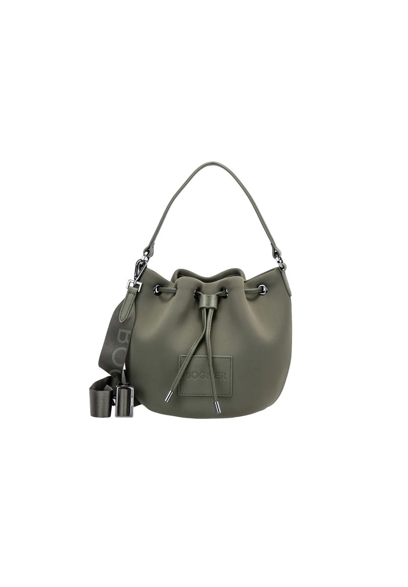 Moderne Beuteltasche mit Logo-Riemen