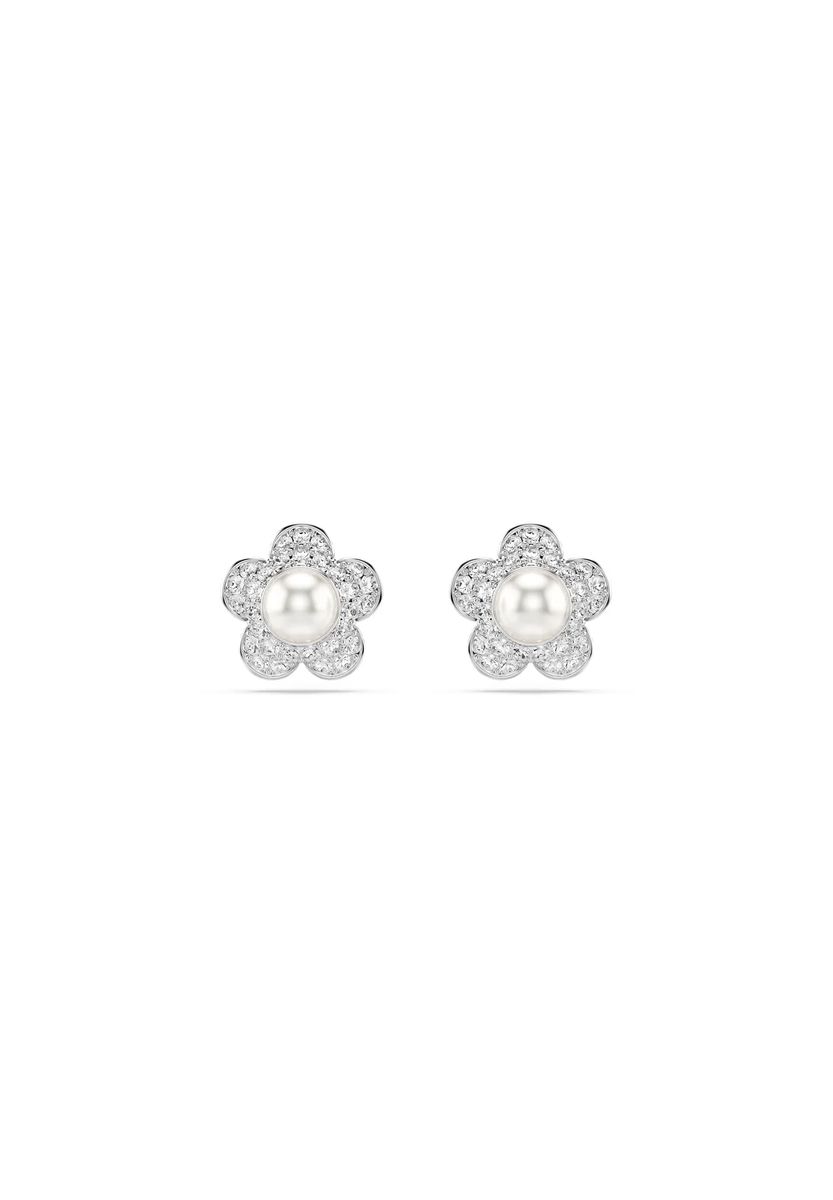 Elegante florale Perlen-Ohrstecker