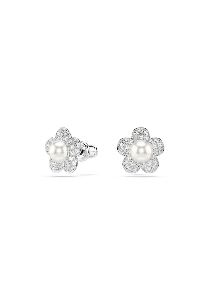 Elegante florale Perlen-Ohrstecker