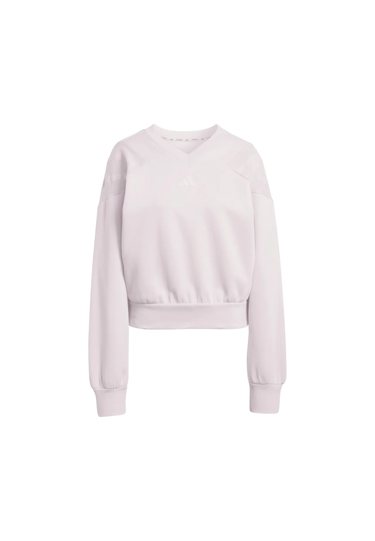 Sportliches V-Ausschnitt Mesh-Sweatshirt