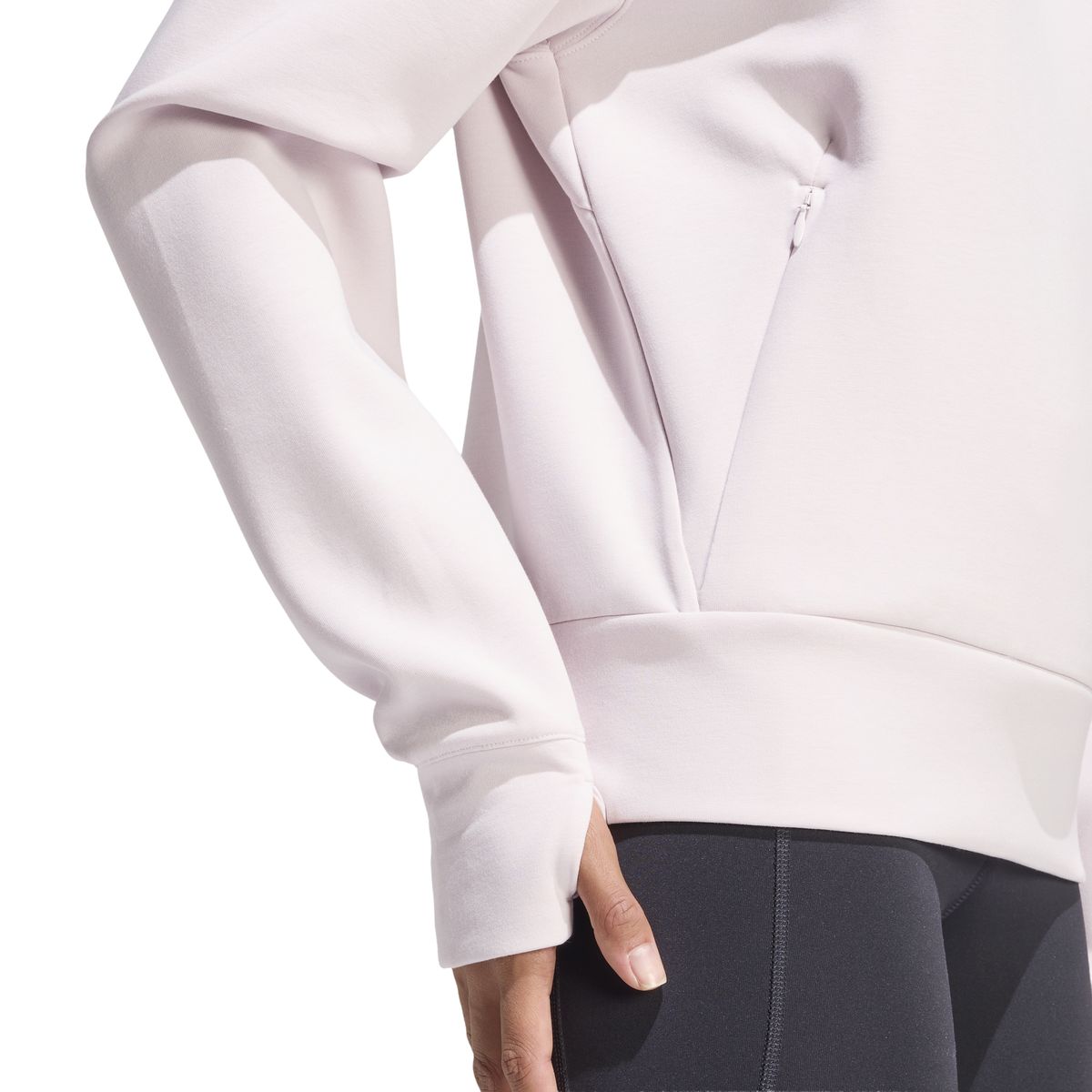 Sportliches V-Ausschnitt Mesh-Sweatshirt