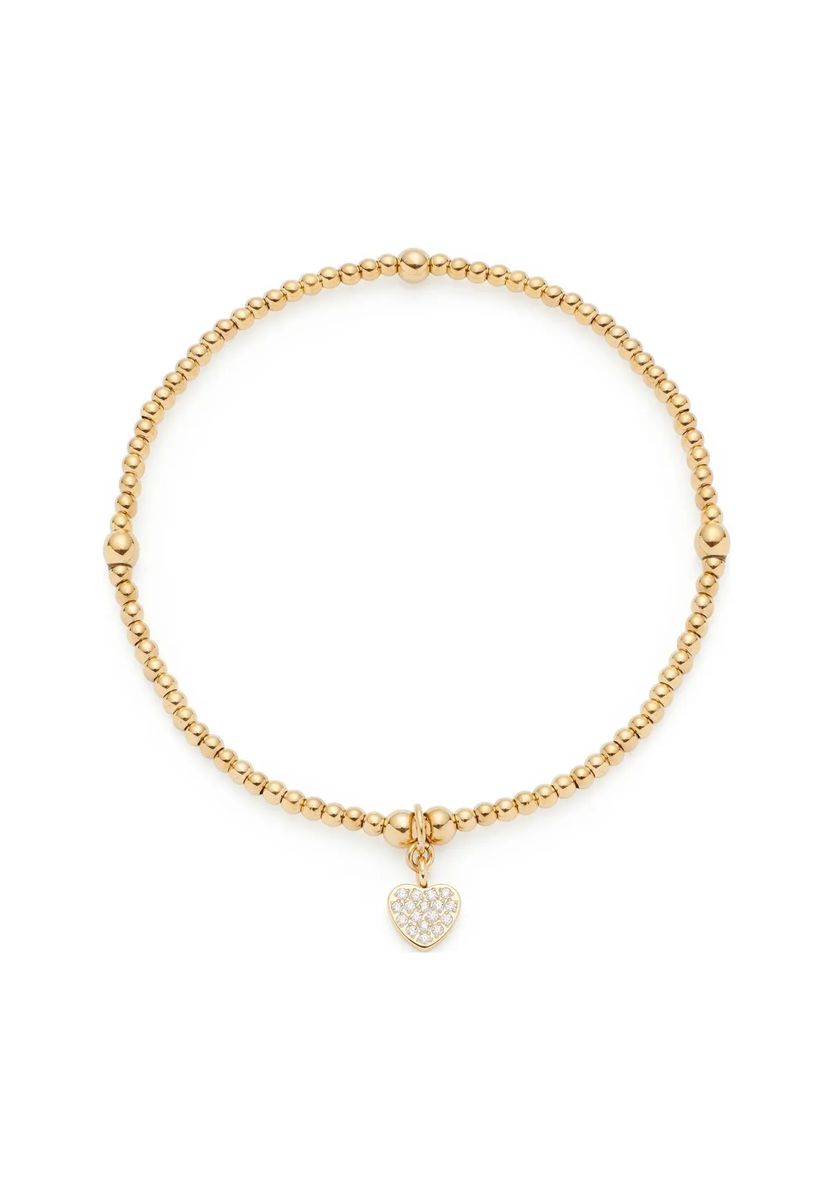 Perlenarmband mit Herzanhänger