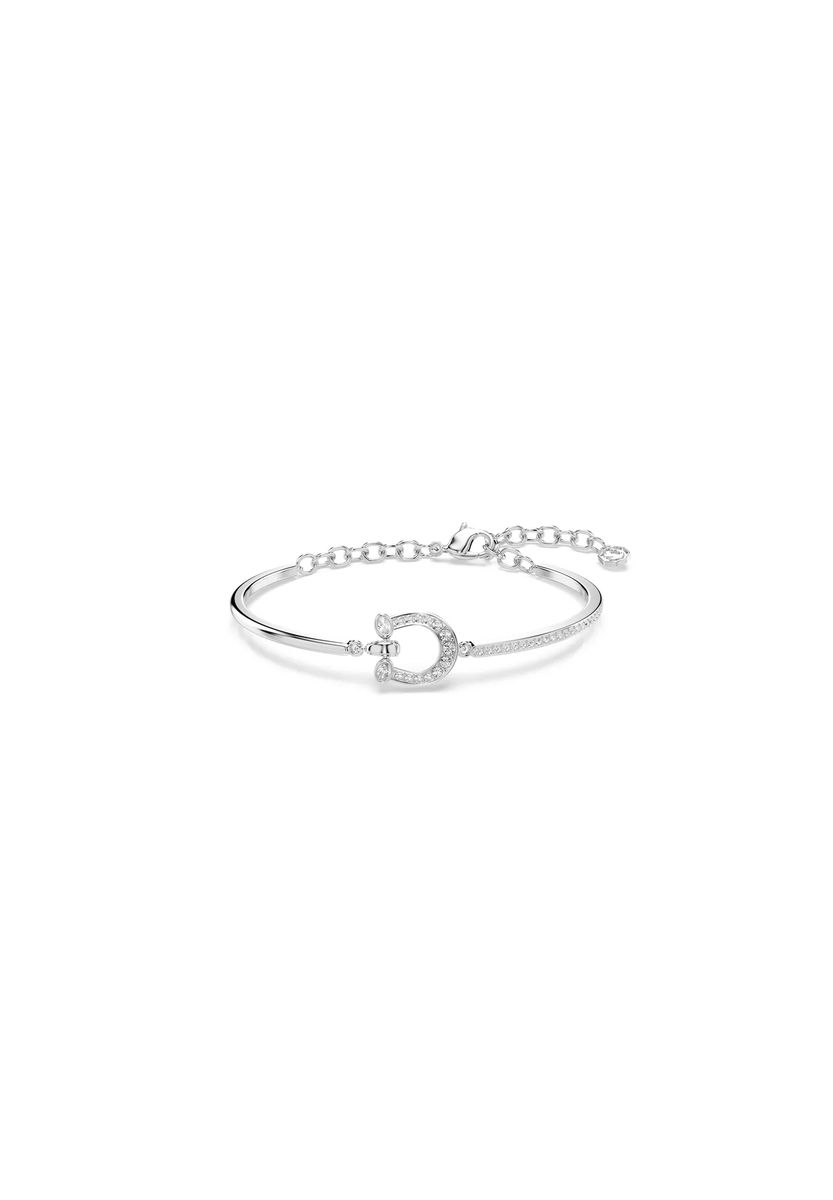 Armreif mit Hufeisen-Charm und Kristall-Pavé