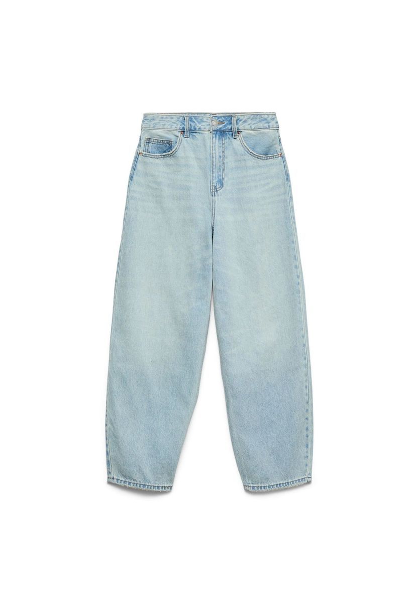 Jeans mit Ballonbein in heller Waschung