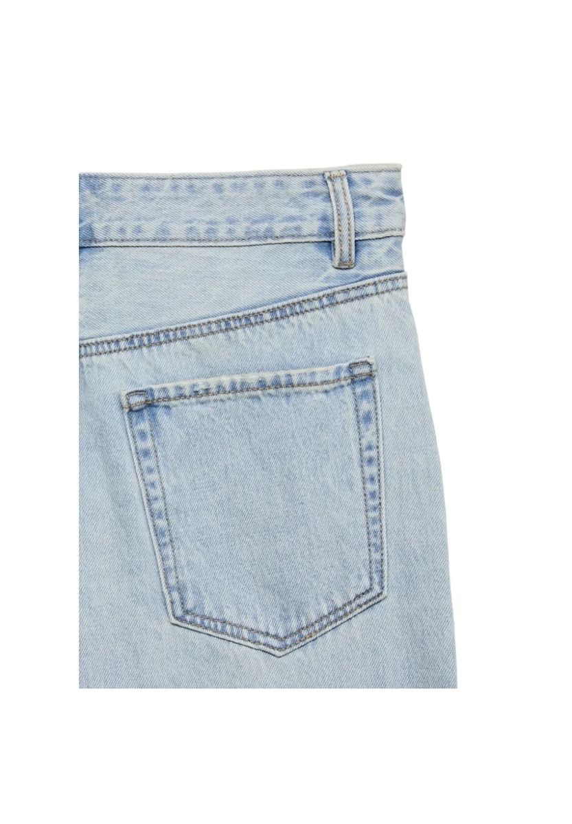 Tapered Mom-Denim mit hohem Bund