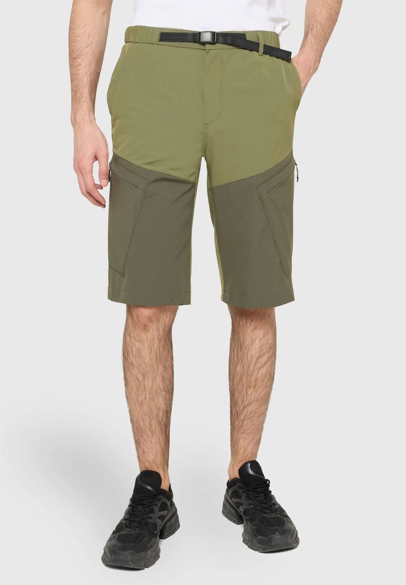Zweifarbige Outdoor-Cargo-Shorts