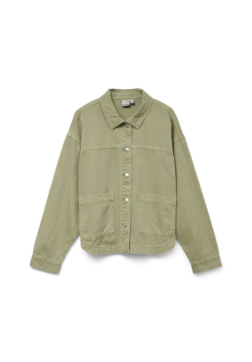 Lässige Jeansjacke mit Knopfleiste für Damen