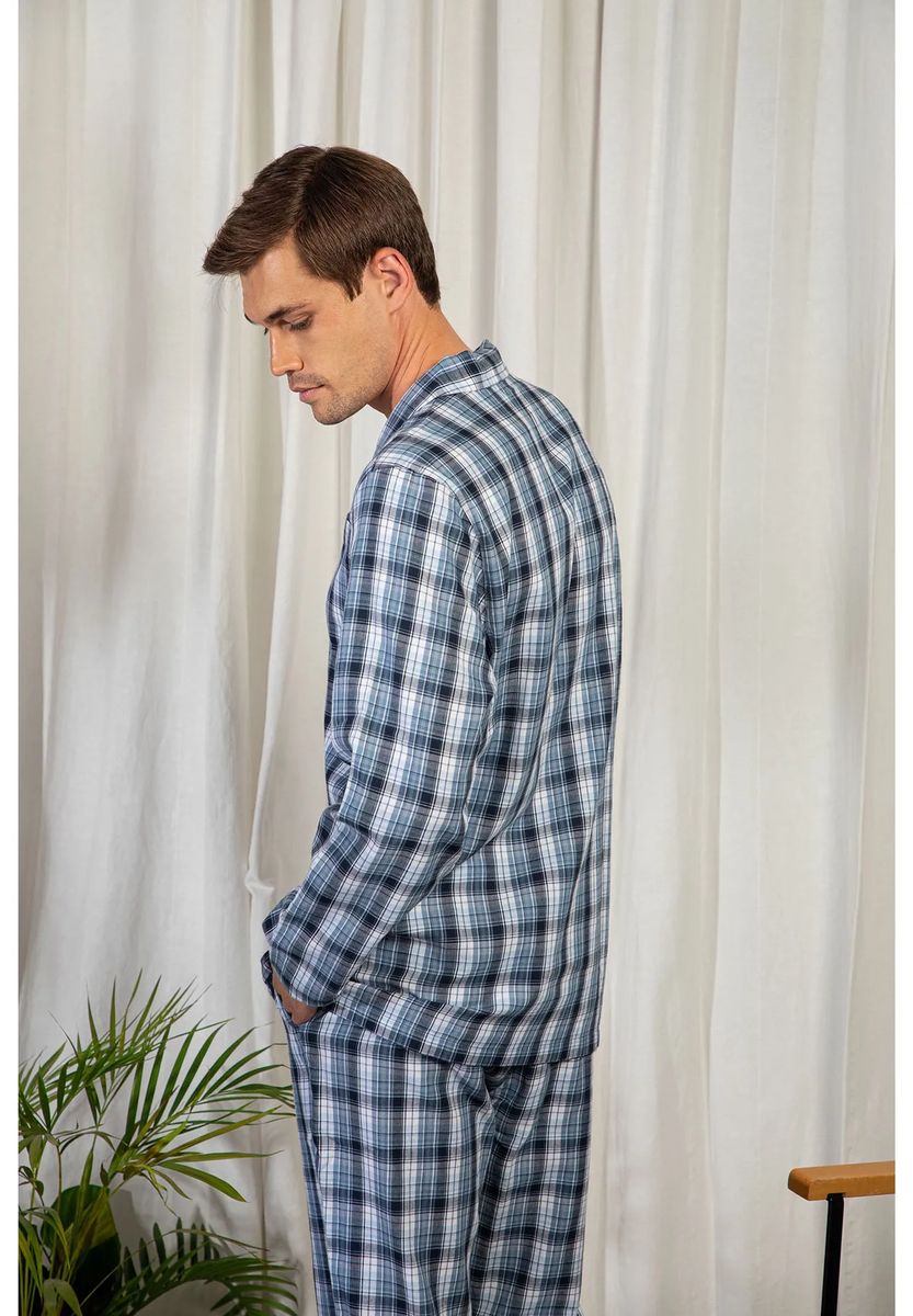 Klassischer Pyjama aus Baumwolltwill
