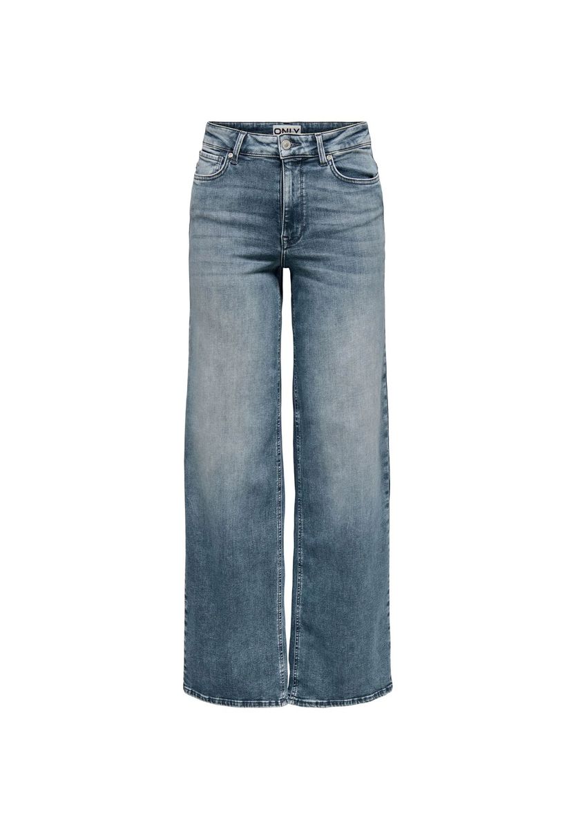 Weitgeschnittene Jeans mit hoher Taille
