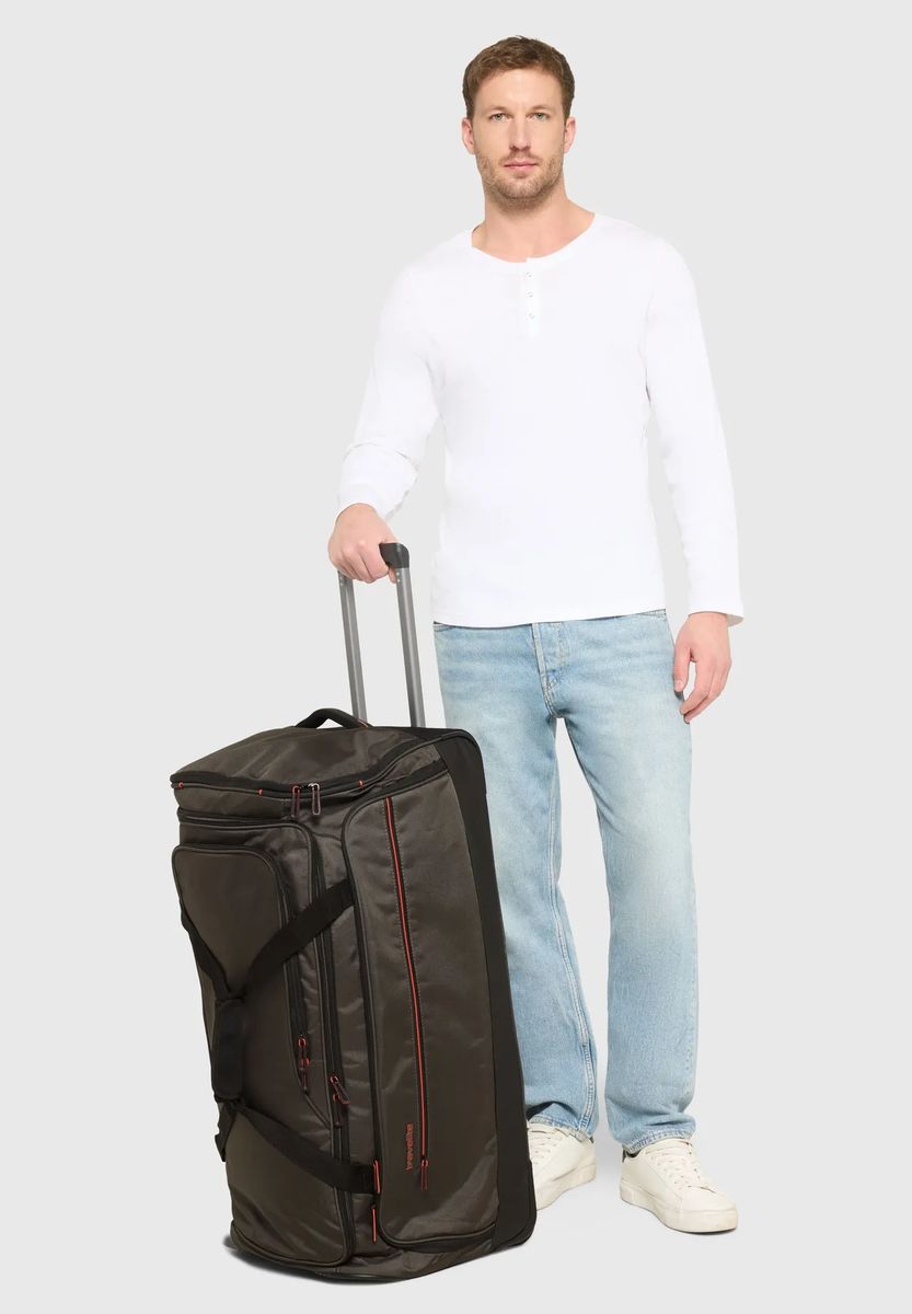Große Reisetasche mit Trolley-Funktion