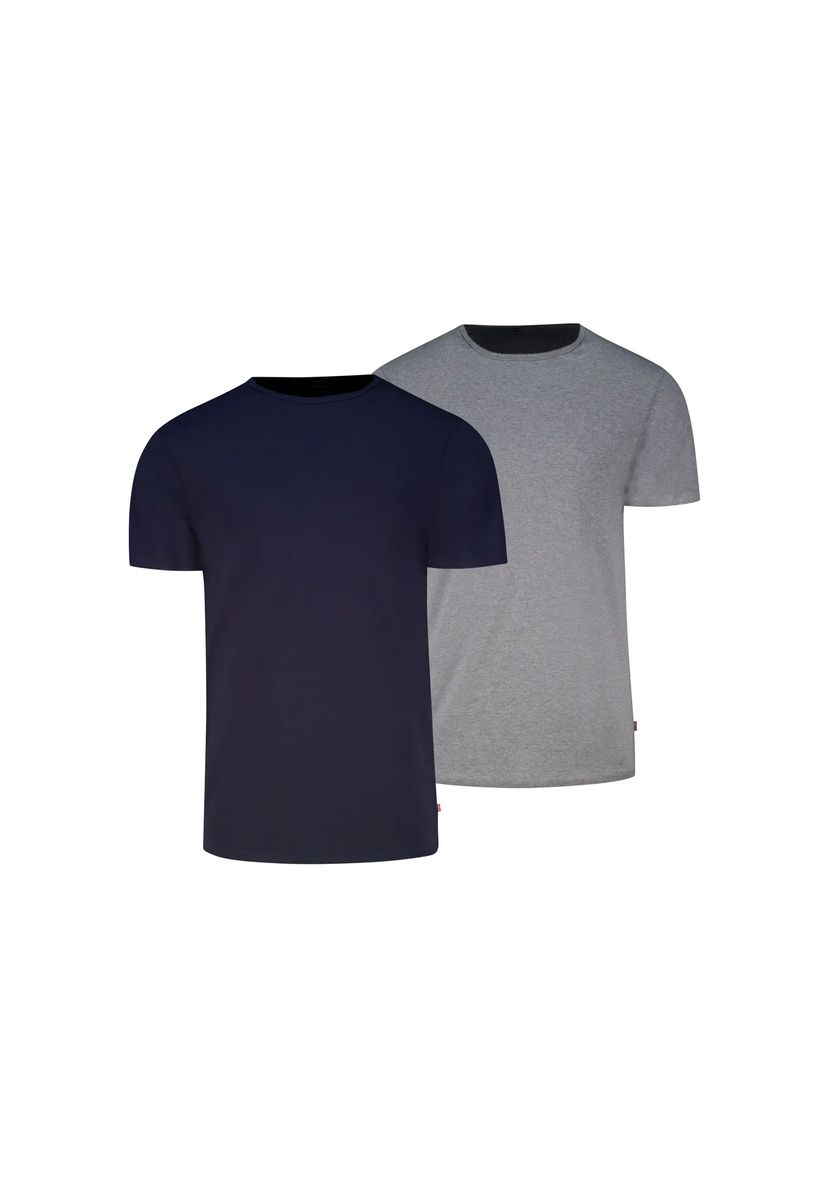 Hochwertige Baumwoll-Stretch Basic-T-Shirts