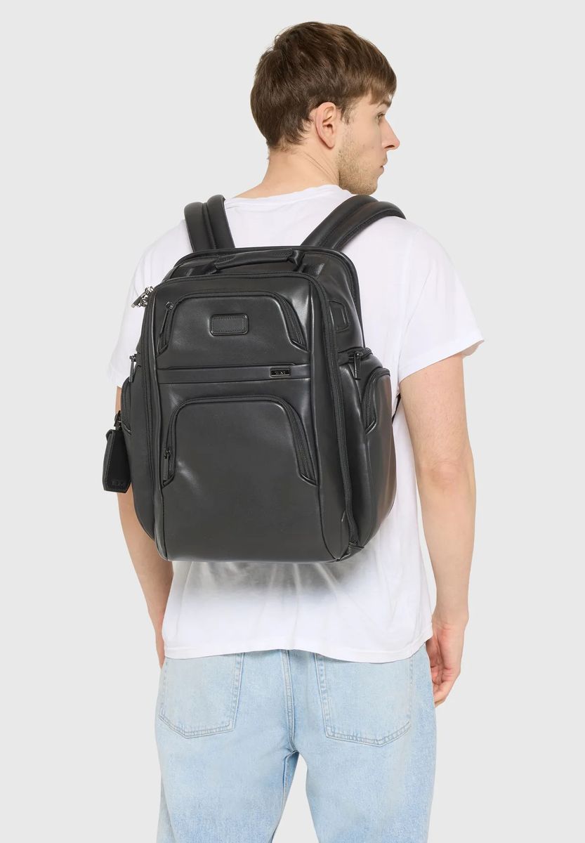 Professioneller Leder-Business-Rucksack