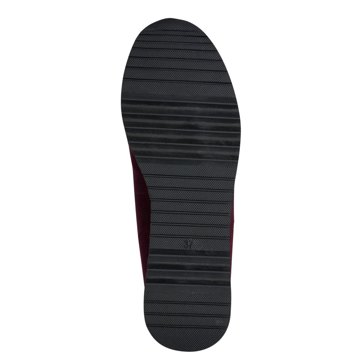 Perforierte Plateau-Sneaker in Wildlederoptik