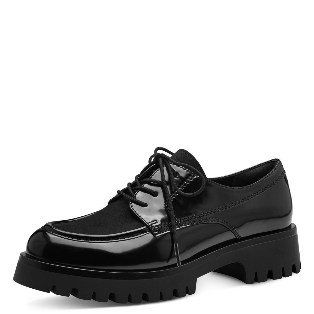 Schnürschuhe mit markanter Profilsohle