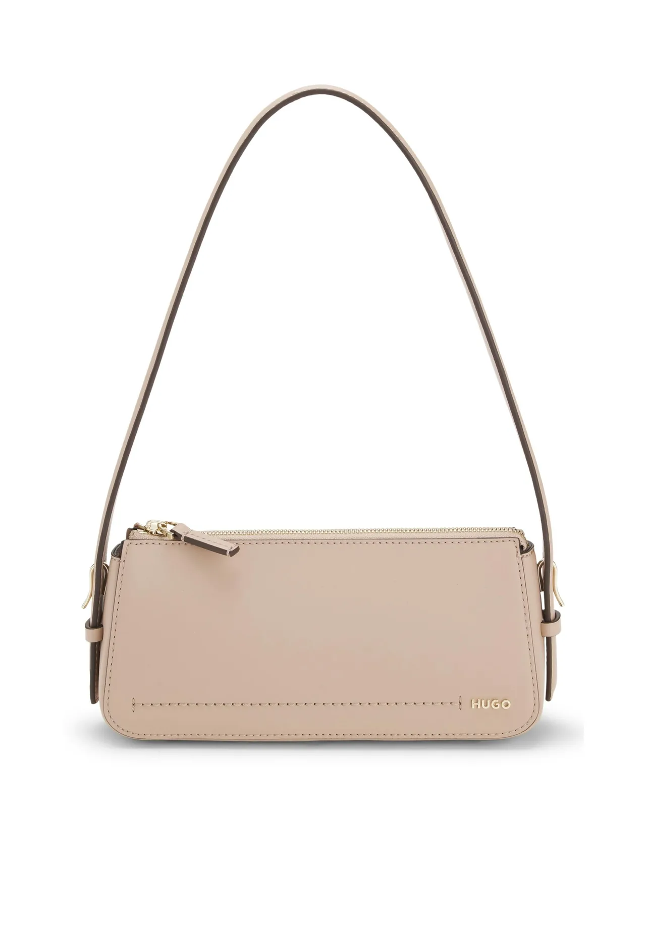 Elegante Schultertasche in Nude-Optik