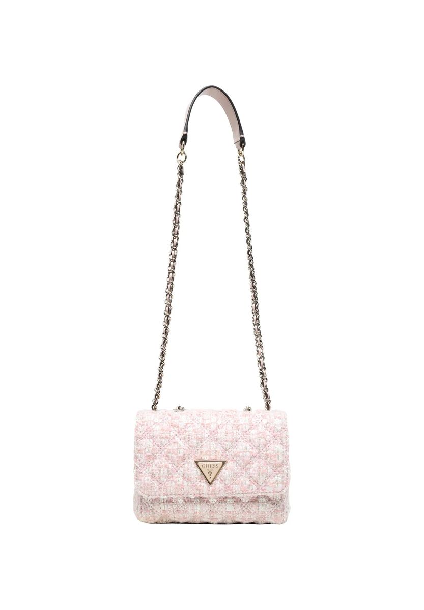 Elegante gesteppte Tweed-Schultertasche