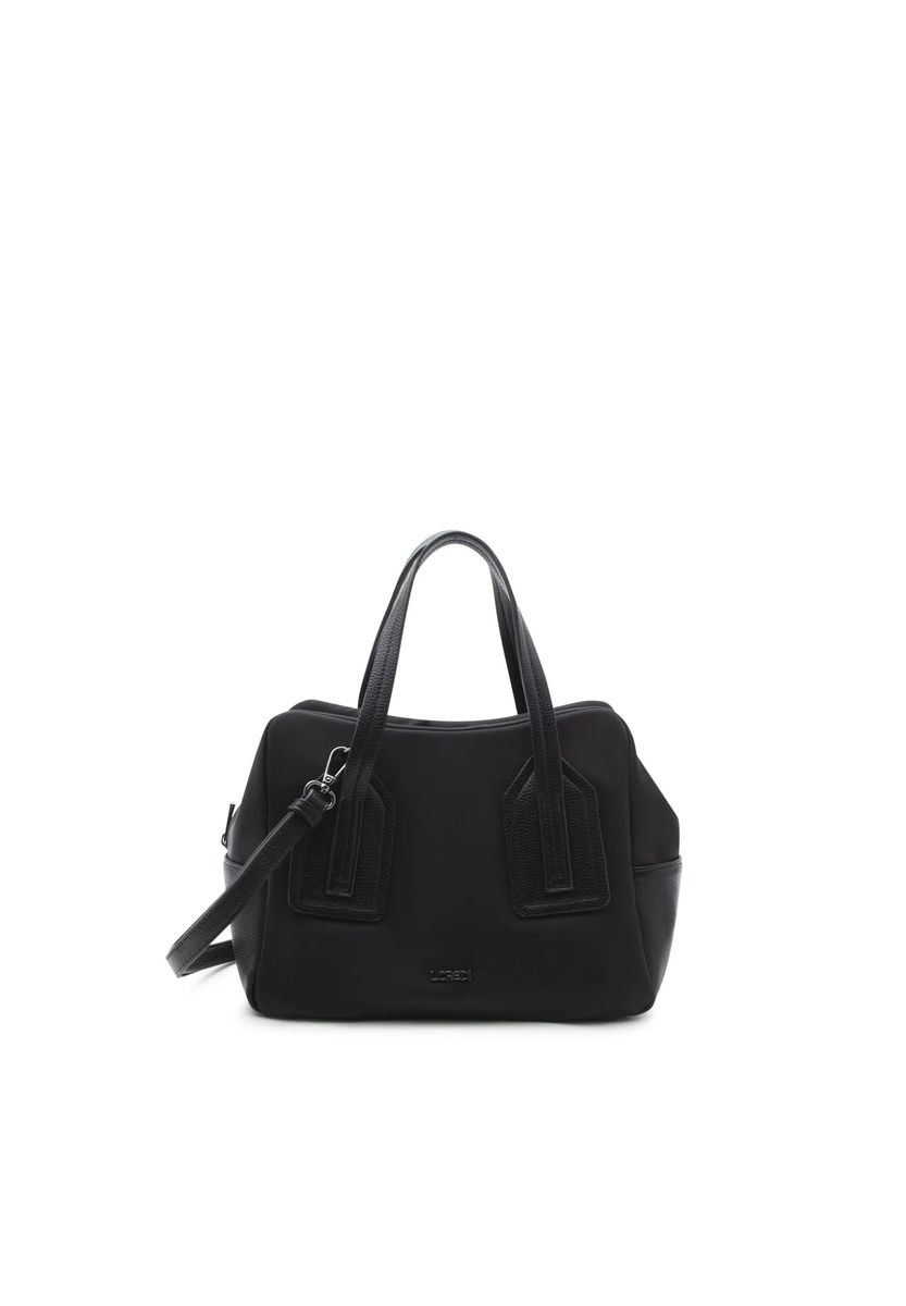 Vielseitige Henkeltasche im Materialmix
