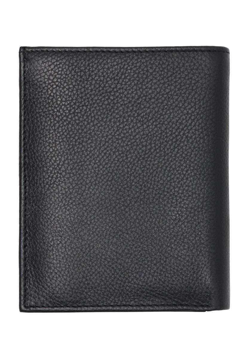Kompakte Brieftasche aus Narbenleder
