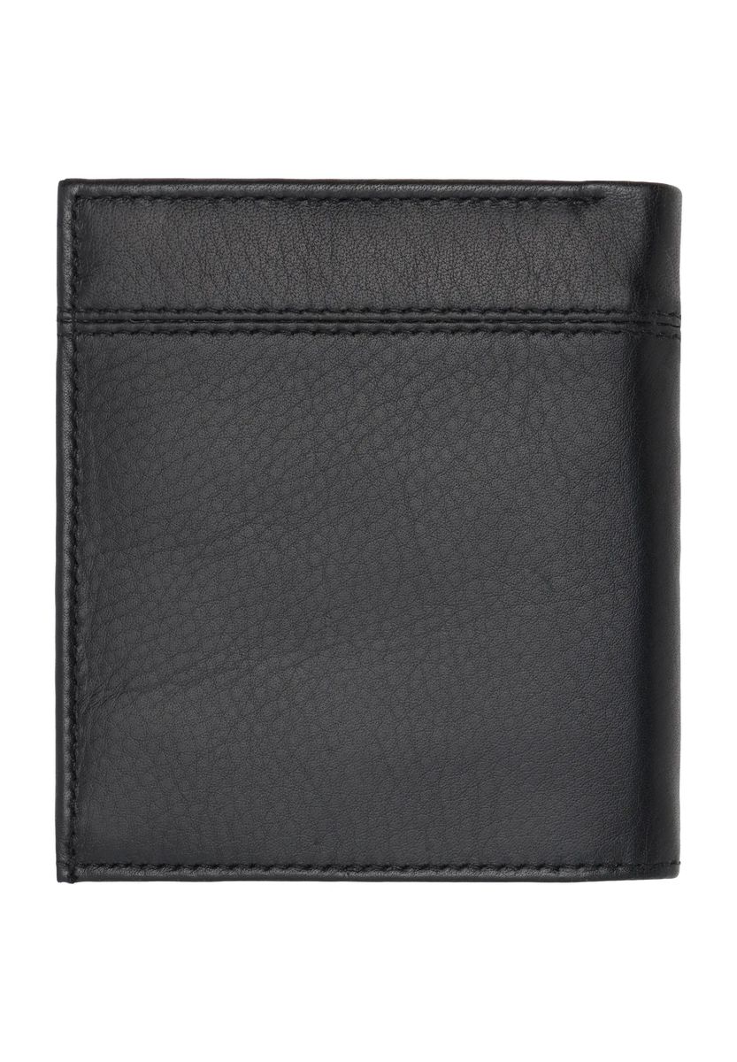 Kompakte Lederbrieftasche mit RFID-Schutz