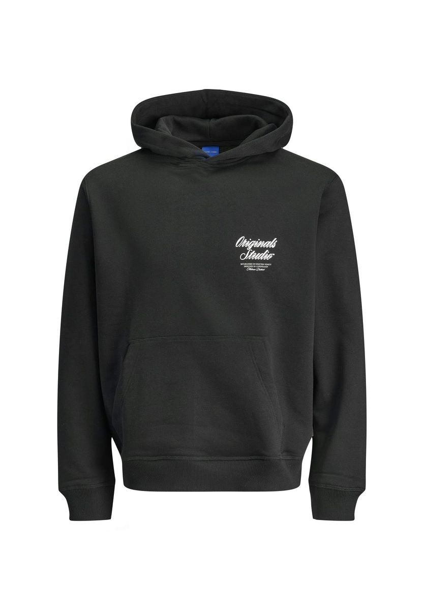 ORIGINALS by JACK & JONES Hoodie, Kängurutasche, für Herren, schwarz, L