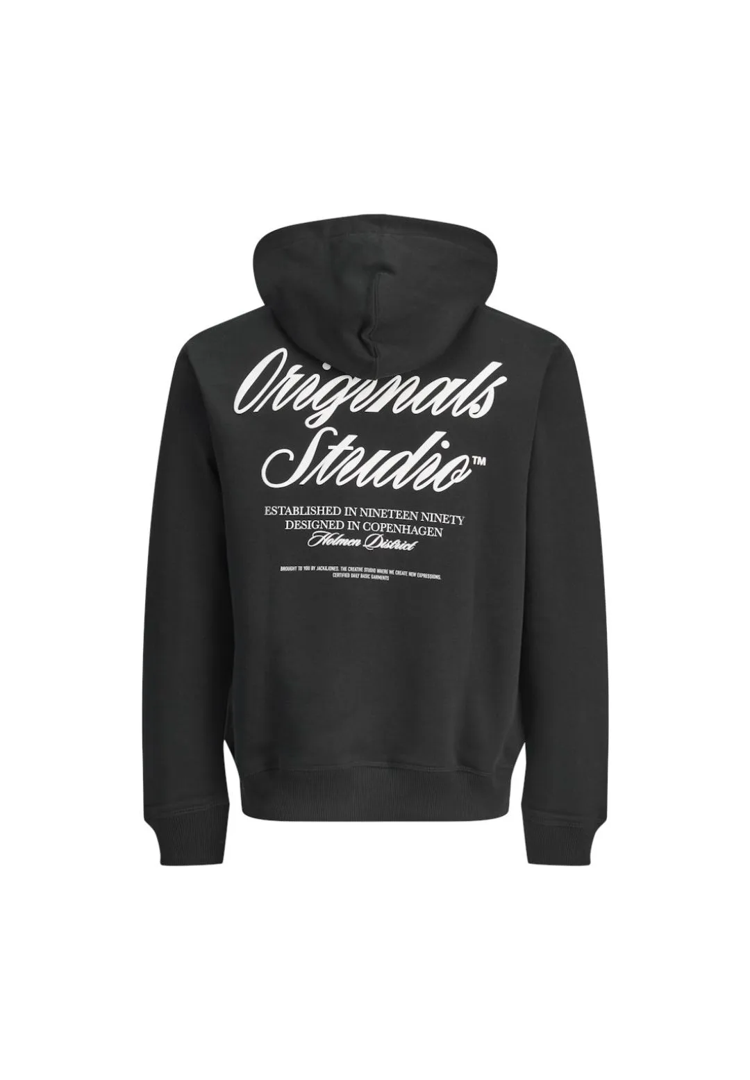 ORIGINALS by JACK & JONES Hoodie, Kängurutasche, für Herren, schwarz, L