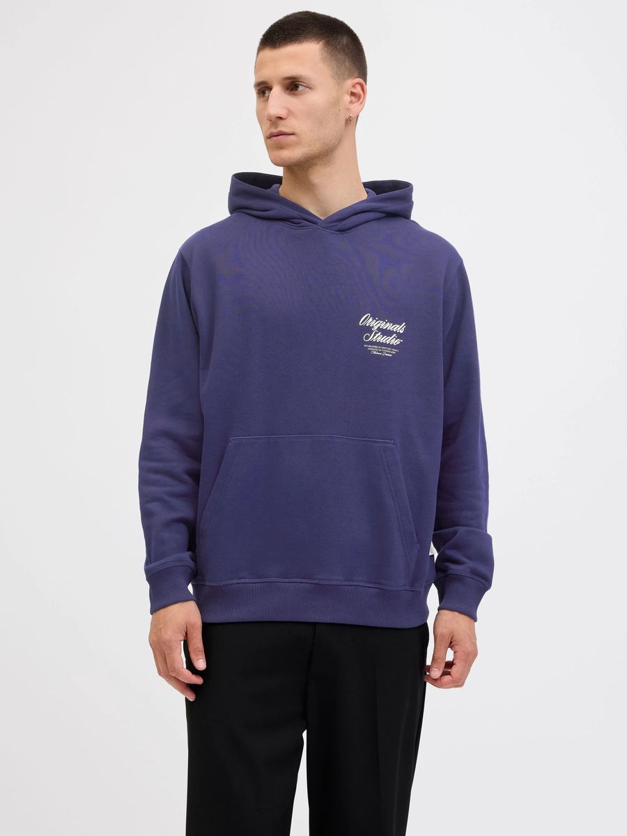 ORIGINALS by JACK & JONES Hoodie, Kängurutasche, für Herren, blau, L