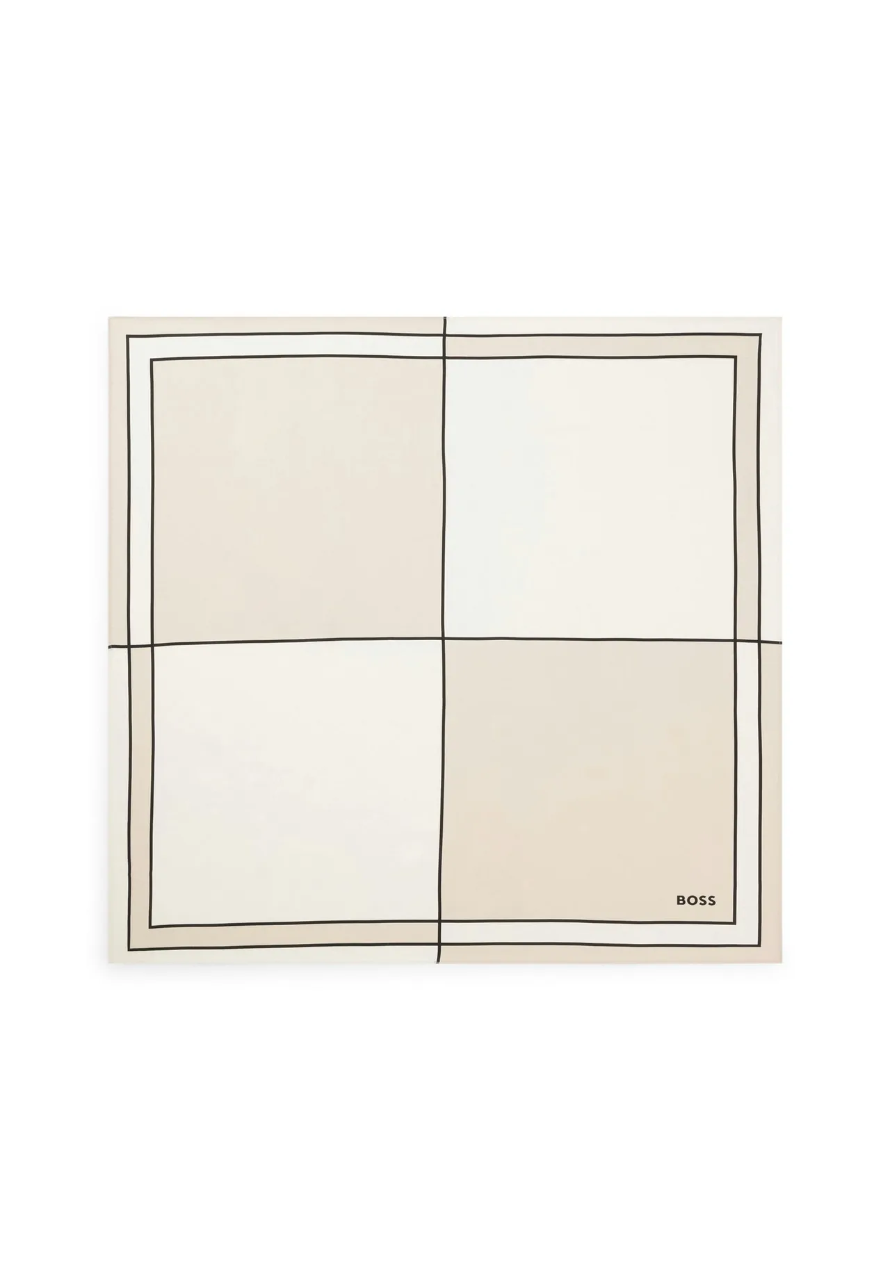 Minimalistisches Quadratisches Seidentuch