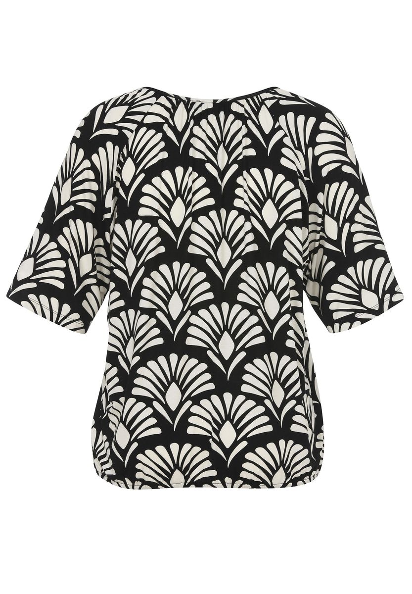 Bluse mit Art-Déco-Fächermuster