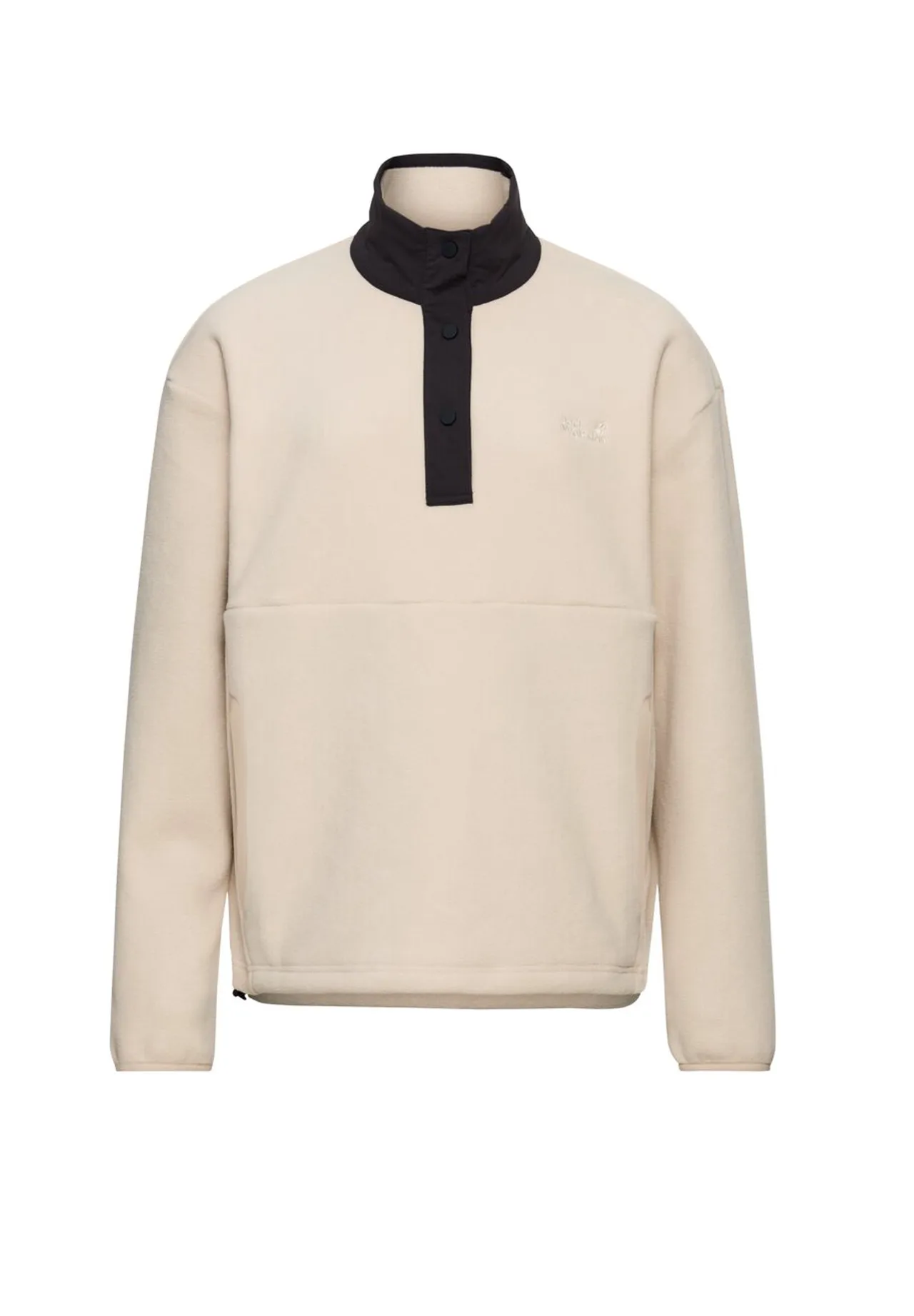 Fleece-Pullover mit Druckknöpfen