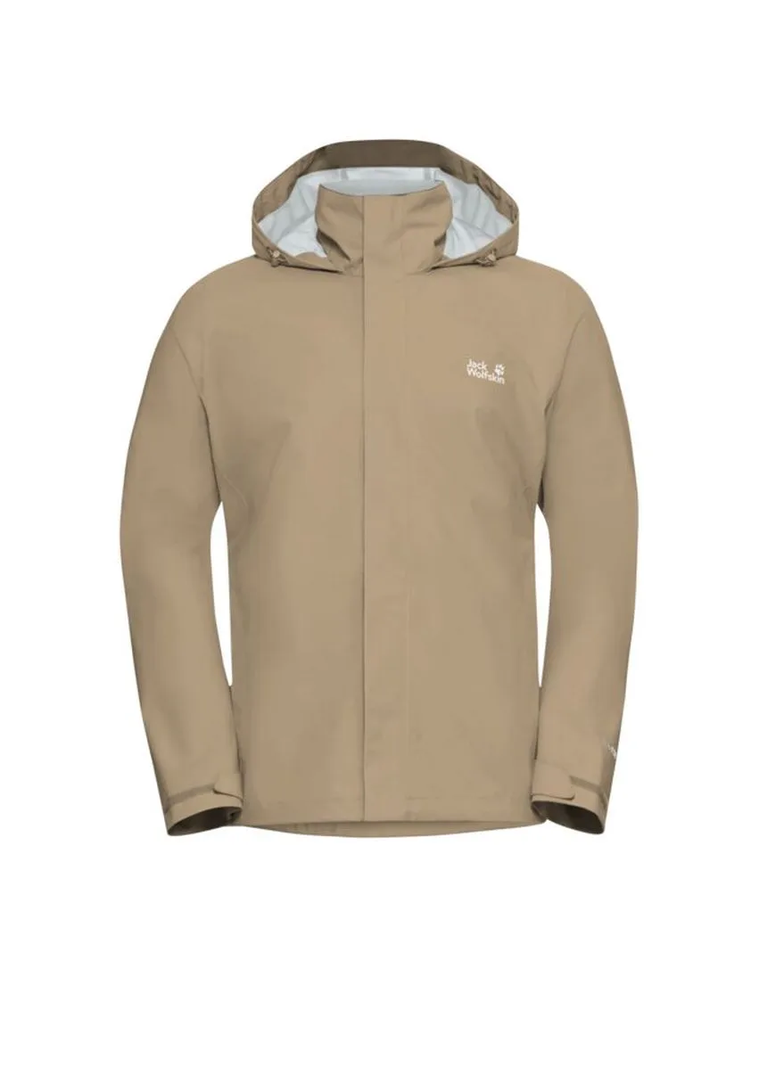 Wetterfeste Outdoor-Shelljacke mit Kapuze