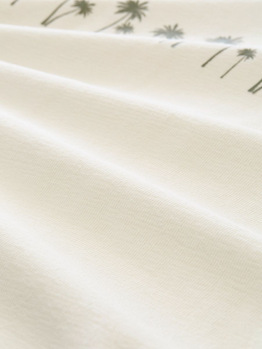 Lockeres T-Shirt mit Palmen-Grafik