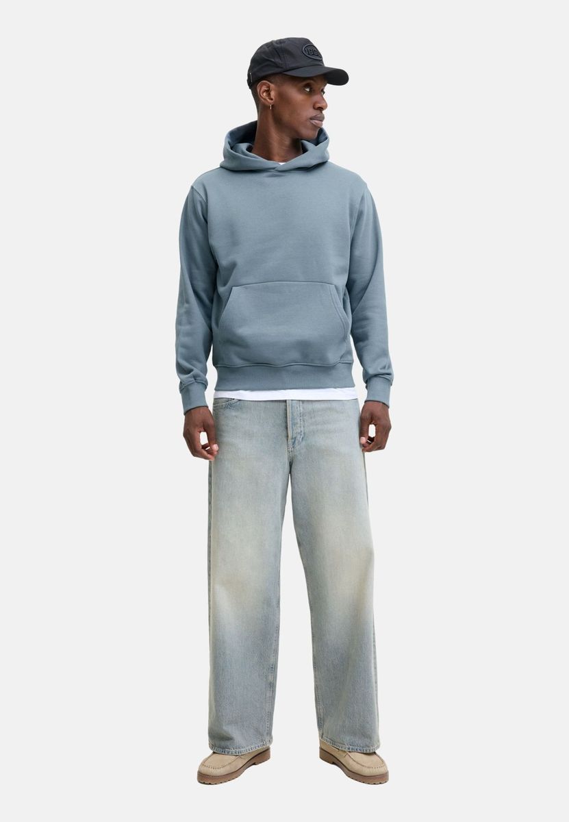 ORIGINALS by JACK & JONES Hoodie, Rippbündchen, für Herren, grau, XL