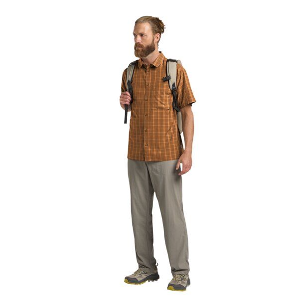 Kariertes Kurzarm-Outdoorhemd