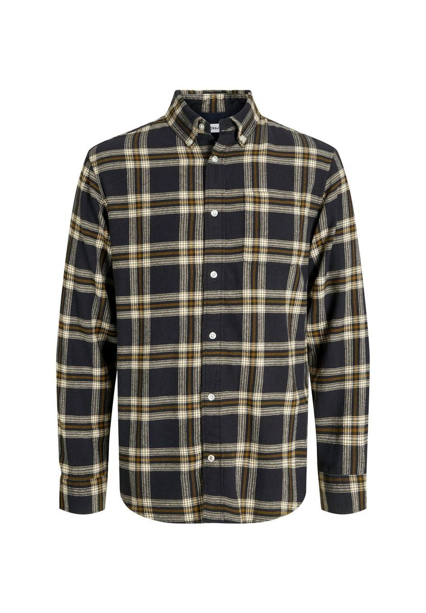 ORIGINALS by JACK & JONES Flanellhemd, für Herren, schwarz, XL