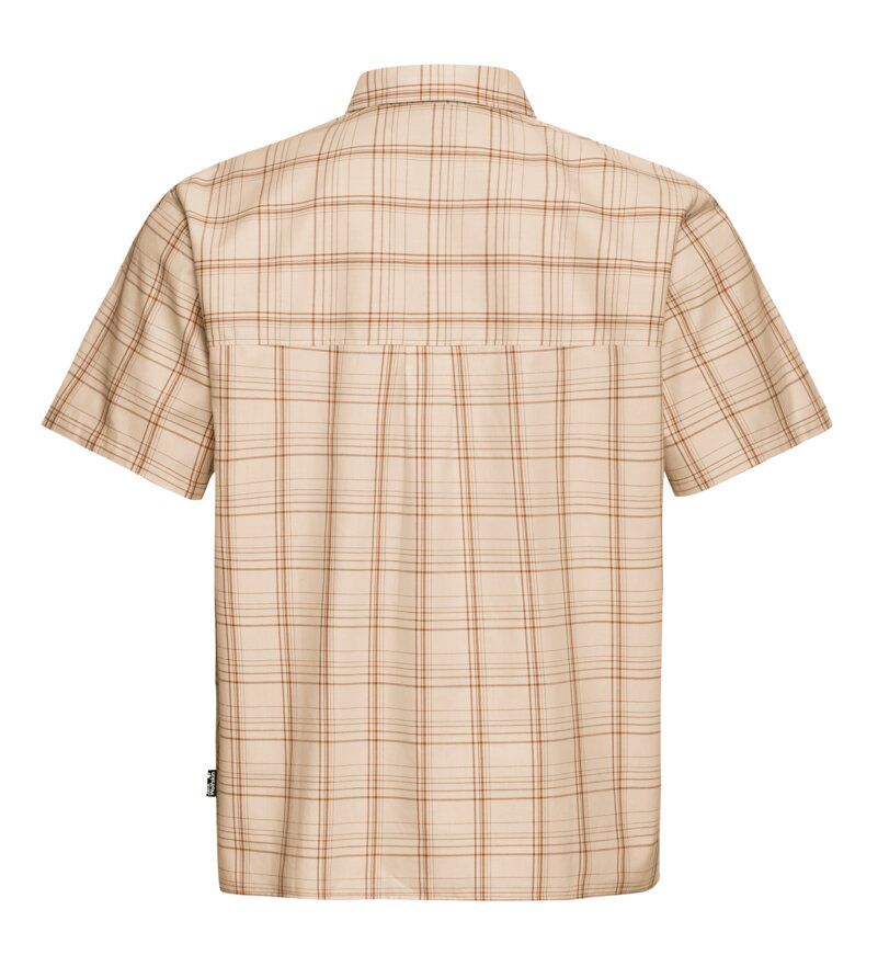 Kurzärmeliges Kariertes Button-Down Hemd