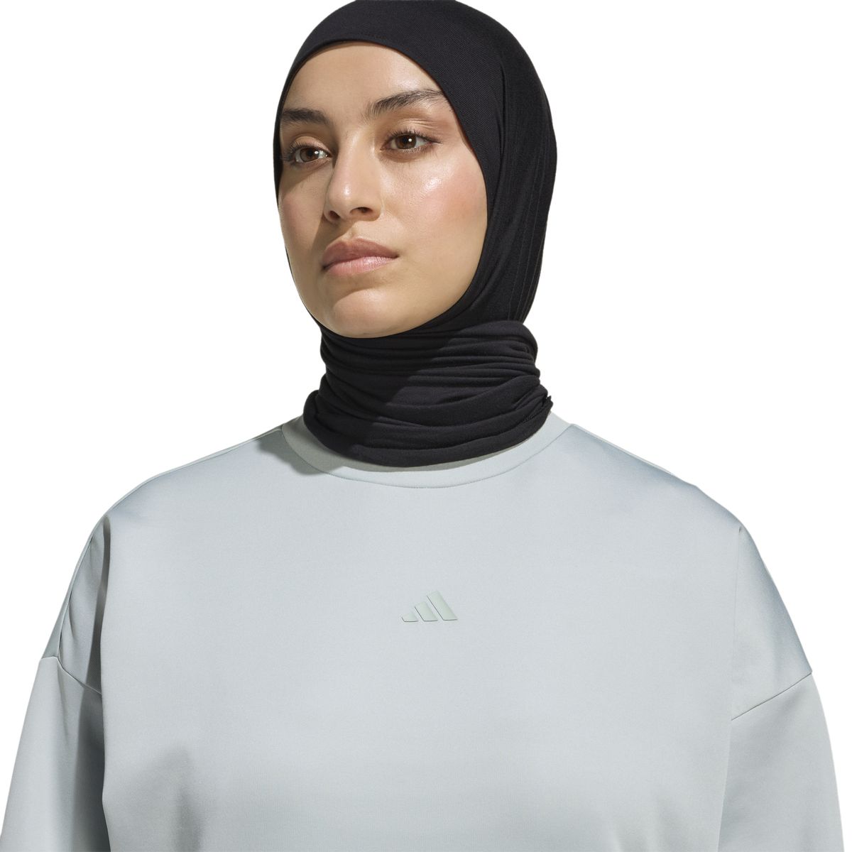 Kurz geschnittenes Yoga-Sweatshirt mit Gummizug