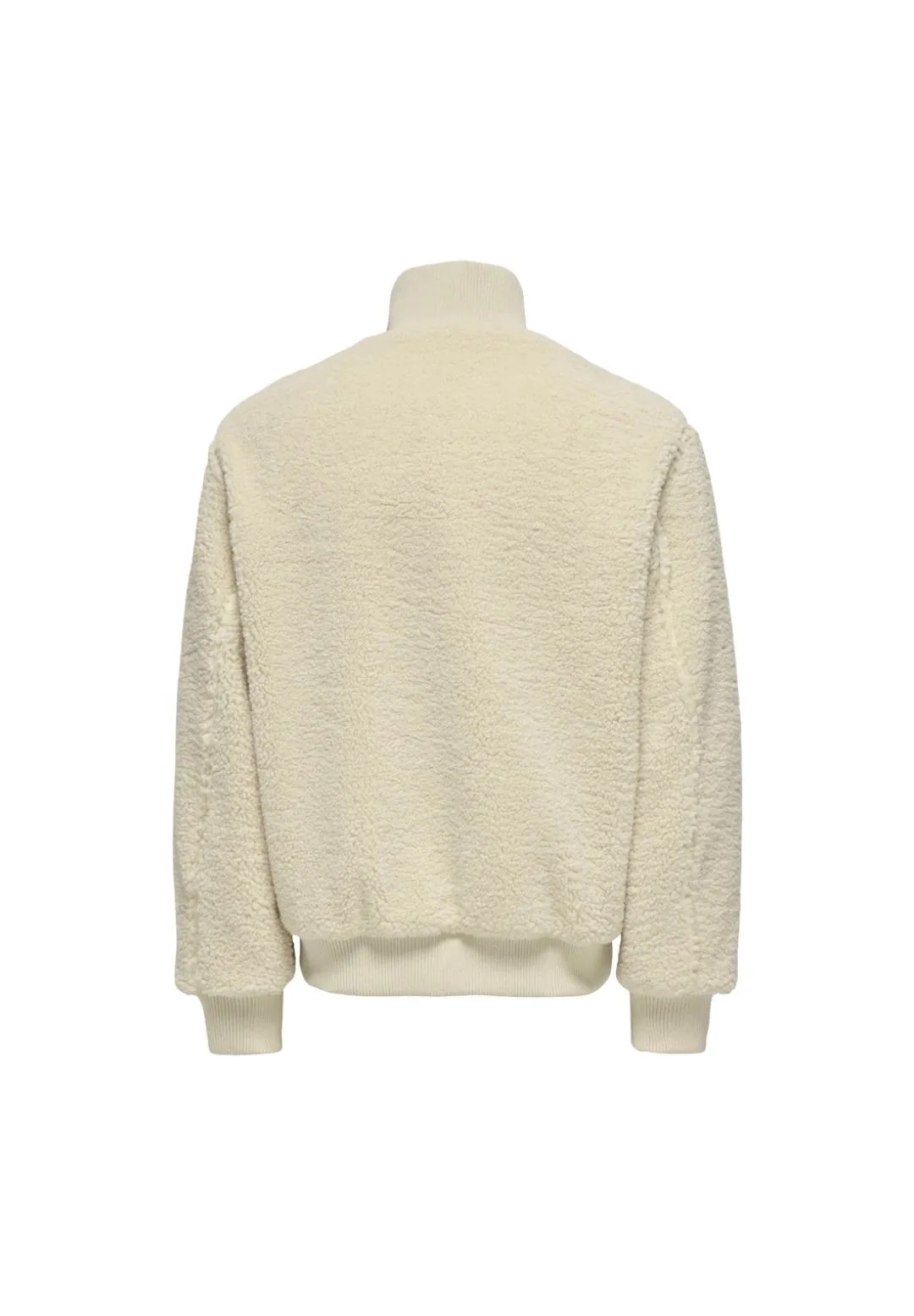 Gemütliche Teddy-Fleecejacke mit Stehkragen
