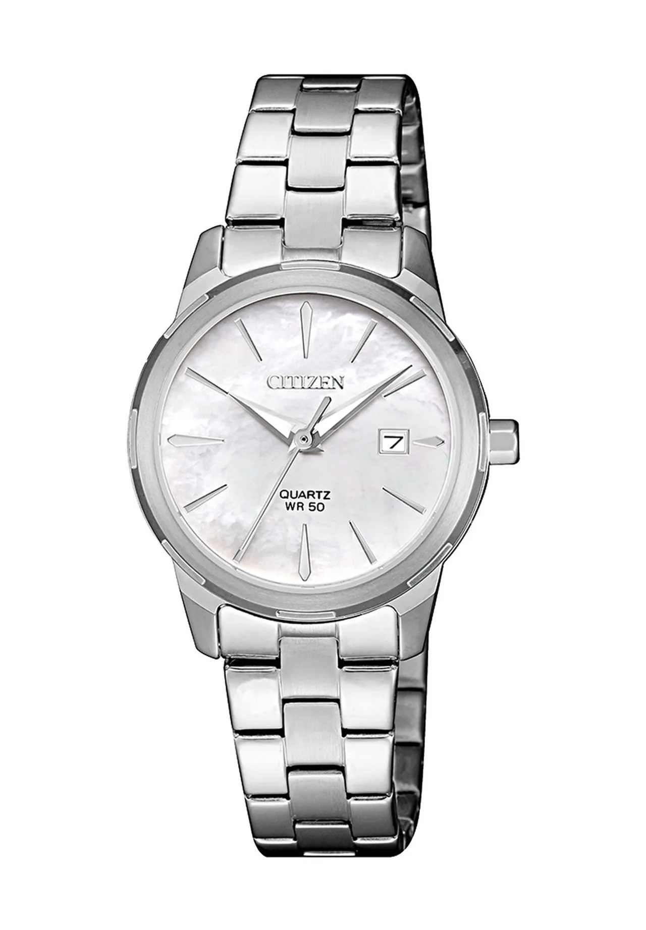 Elegante Uhr mit Perlmuttzifferblatt