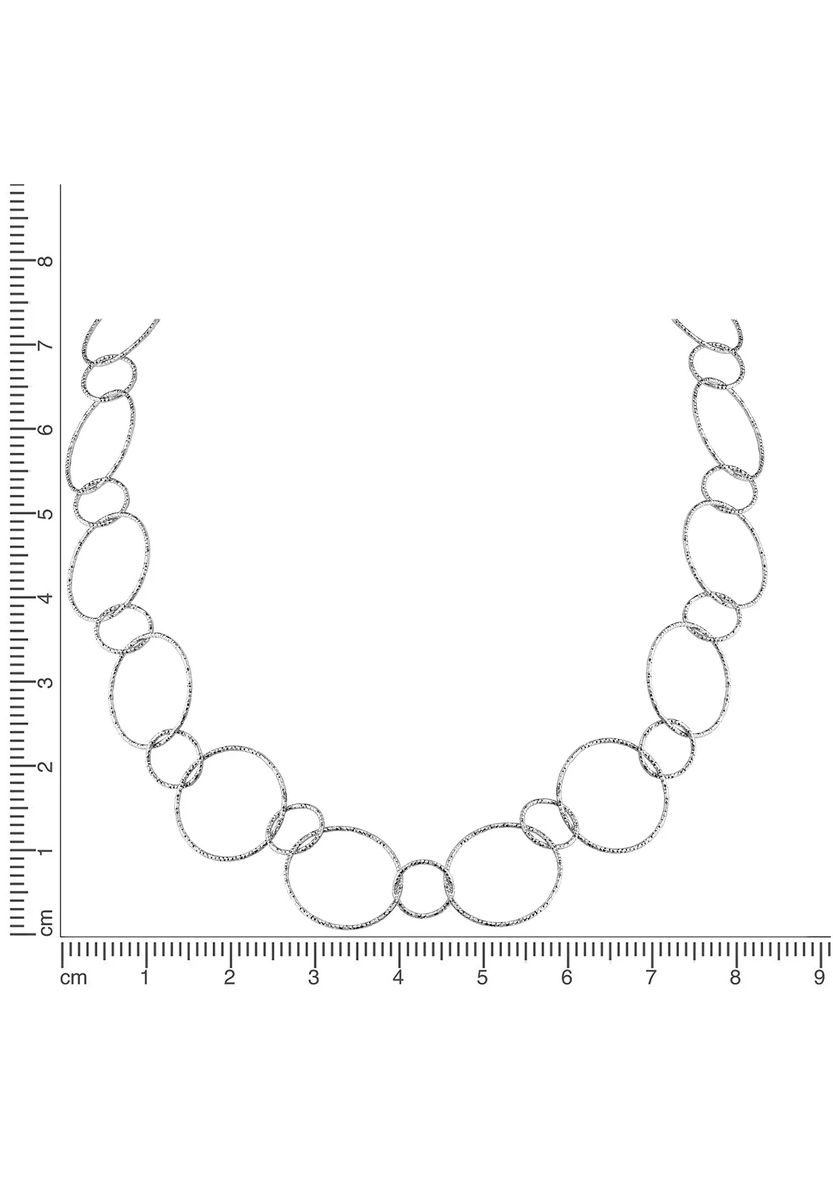 Strukturierte Kette mit verschlungenen Ringen